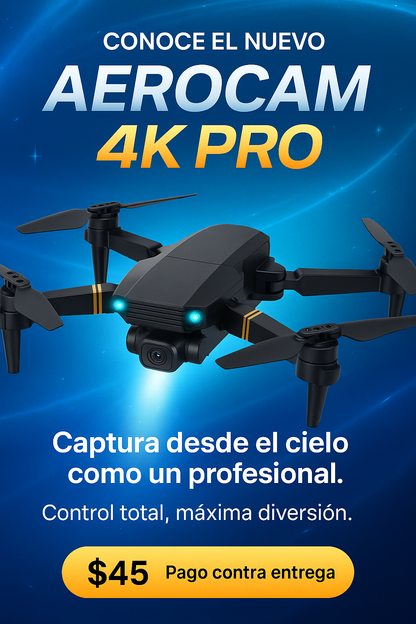AeroCam 4K Pro – El dron favorito de los ecuatorianos 🚀