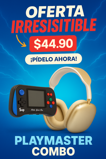 PlayMaster Combo - ¡Juega, escucha y disfruta tu mundo donde quieras
