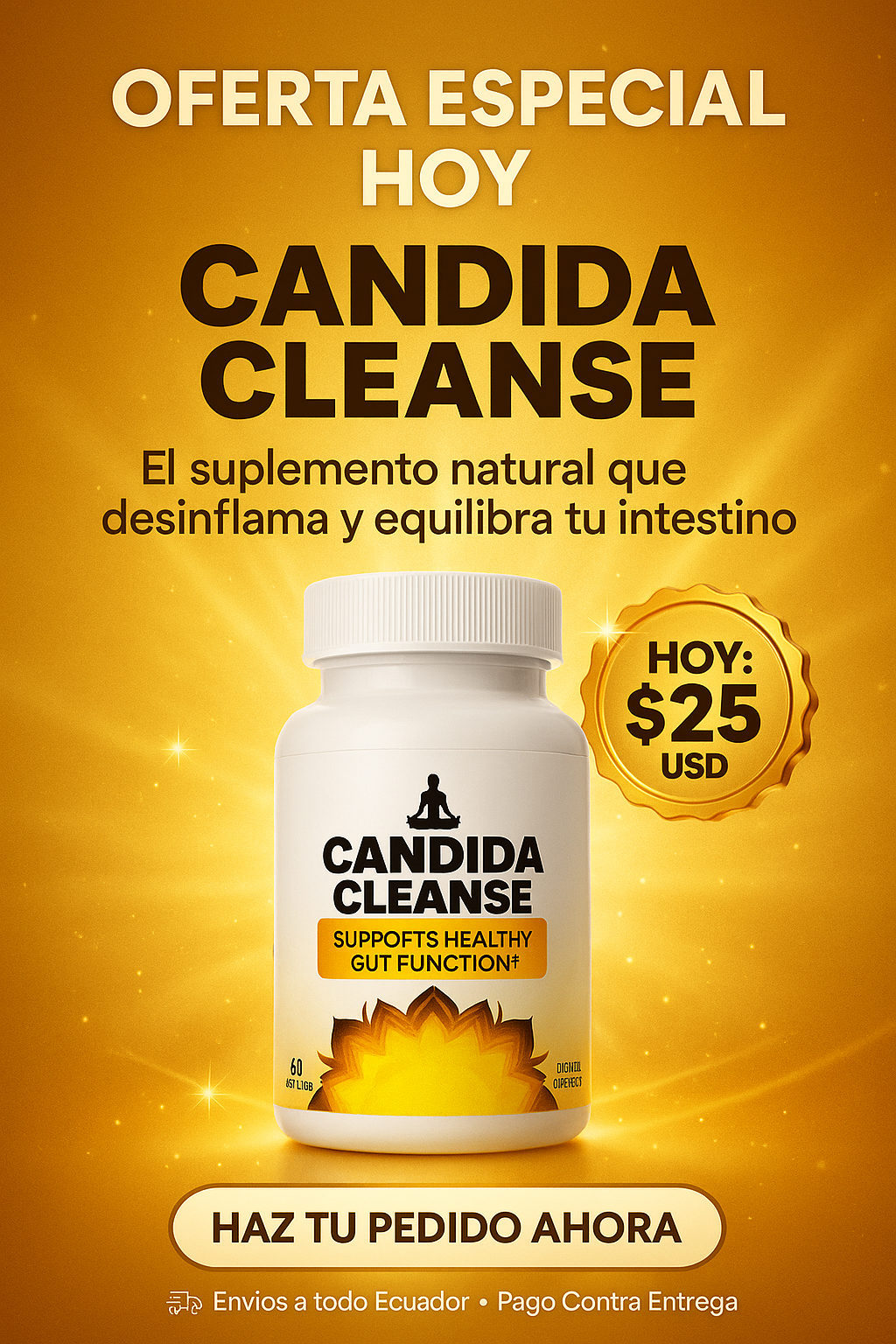 Candida Clean - ¿Listo para decir adiós a la hinchazón y volver a sentirte ligero?