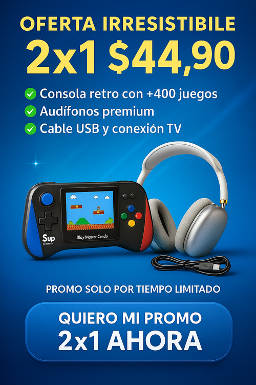 PlayMaster Combo - ¡Juega, escucha y disfruta tu mundo donde quieras