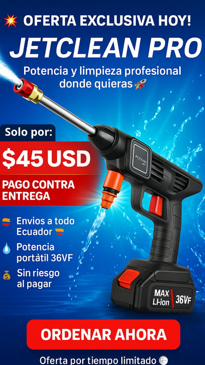 HIDROLAVADORA - JetClean Pro - LIMPIA Y AHORRA A UN SUPER PRECIO